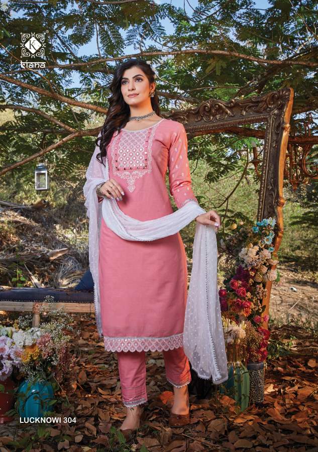 Kiana Lucknowi 3 New Fancy Exclusive Wear Kurti Pant With Dupatta Suit Collection